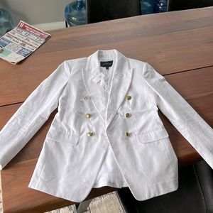 White blazer - heavy linen